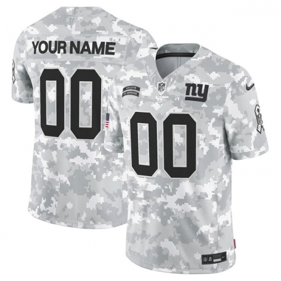 Men's New York Giants Active Player Custom 2024 F.U.S.E Arctic Camo Salute To Service Limited Stitched Football Jersey - Ujersey