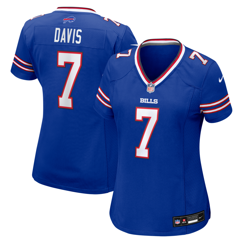 Women's Buffalo Bills Ray Davis Nike Royal Team Game Jersey - ujerseystore