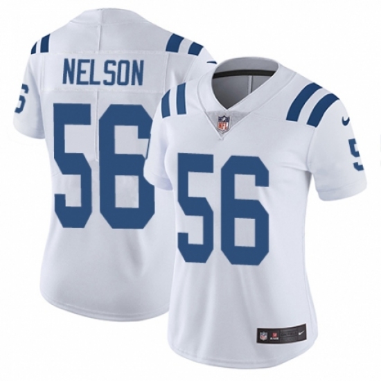 Women's Nike Indianapolis Colts #56 Quenton Nelson White Vapor Untouchable Limited Player NFL Jersey - Ujersey