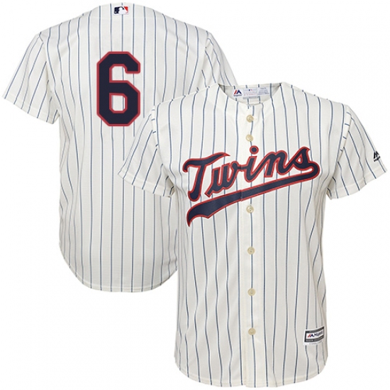 Men's Majestic Minnesota Twins #6 Tony Oliva Replica Cream Alternate Cool Base MLB Jersey - Ujersey