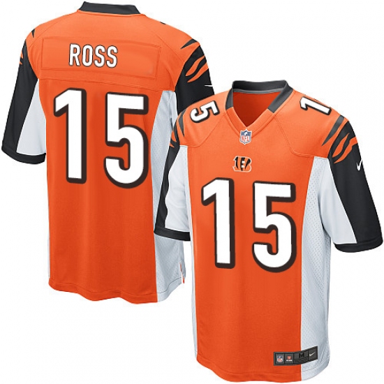 Men's Nike Cincinnati Bengals #15 John Ross Game Orange Alternate NFL Jersey - Ujersey