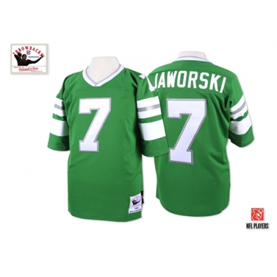 Mitchell And Ness Philadelphia Eagles #7 Ron Jaworski Green Authentic Throwback NFL Jersey - Ujersey