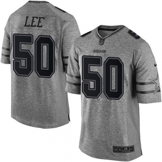 Men's Nike Dallas Cowboys #50 Sean Lee Limited Gray Gridiron NFL Jersey - Ujersey