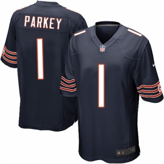 Men's Nike Chicago Bears #1 Cody Parkey Game Navy Blue Team Color NFL Jersey - Ujersey