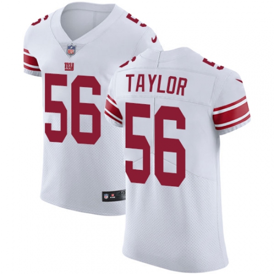 Men's Nike New York Giants #56 Lawrence Taylor White Vapor Untouchable Elite Player NFL Jersey - Ujersey