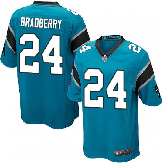 Men's Nike Carolina Panthers #24 James Bradberry Game Blue Alternate NFL Jersey - Ujersey