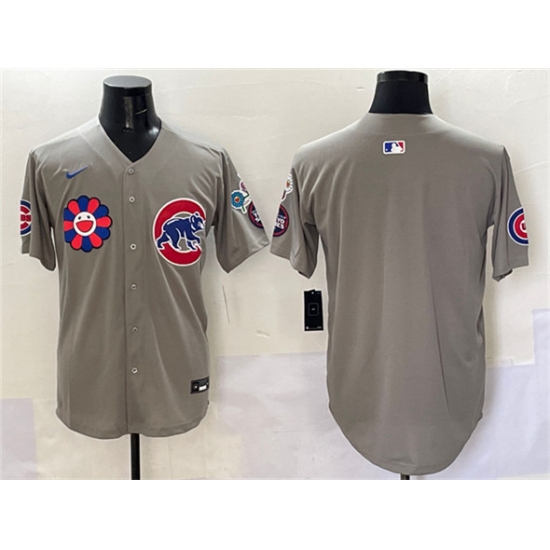 Men's Chicago Cubs Blank Gray 2025 Tokyo Series Limited Stitched Baseball Jersey - Ujersey