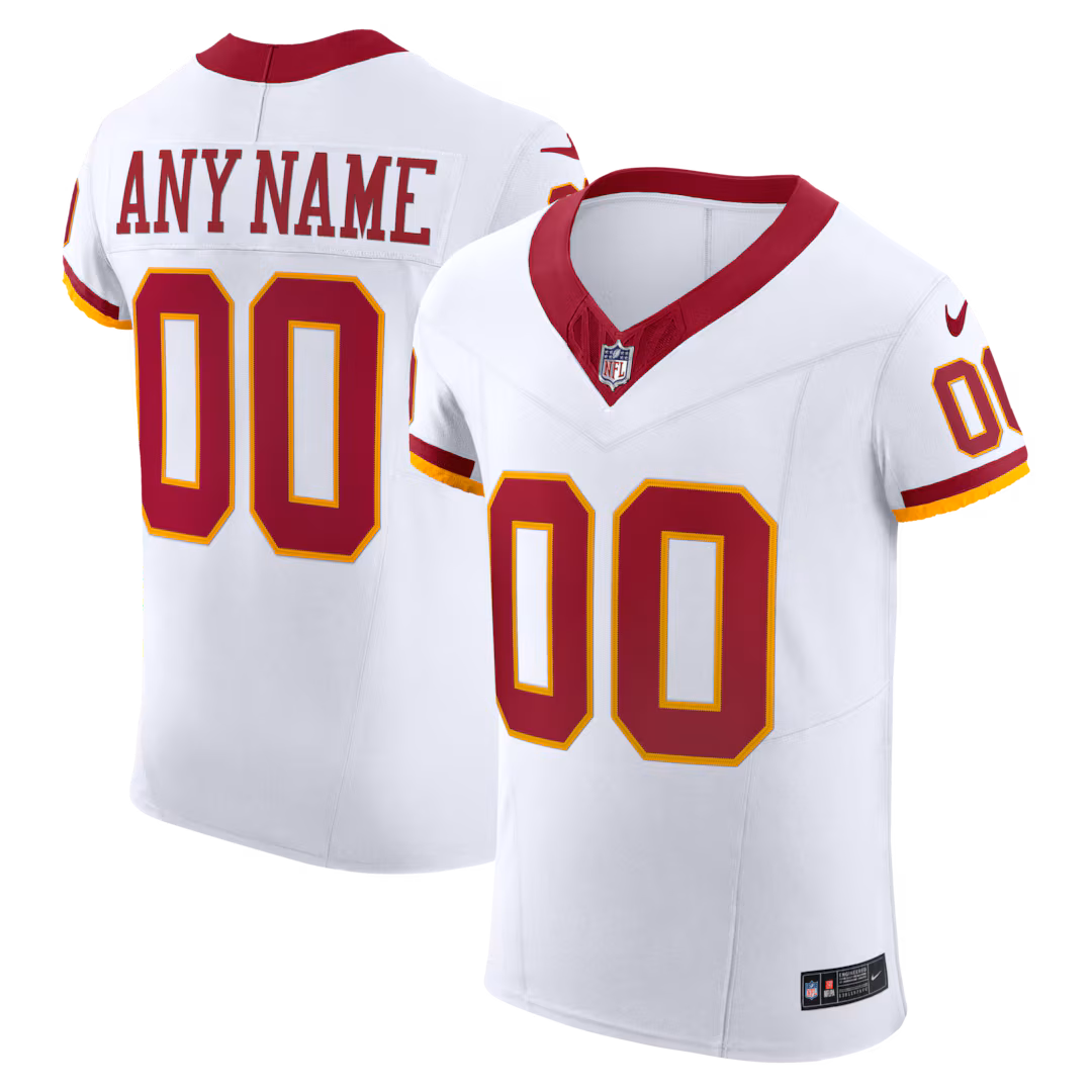 Men's Washington Commanders Nike White Vapor F.U.S.E. Elite Custom Jersey - Ujersey