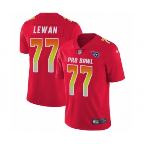 Youth Nike Tennessee Titans #77 Taylor Lewan Limited Red AFC 2019 Pro Bowl NFL Jersey - Ujersey