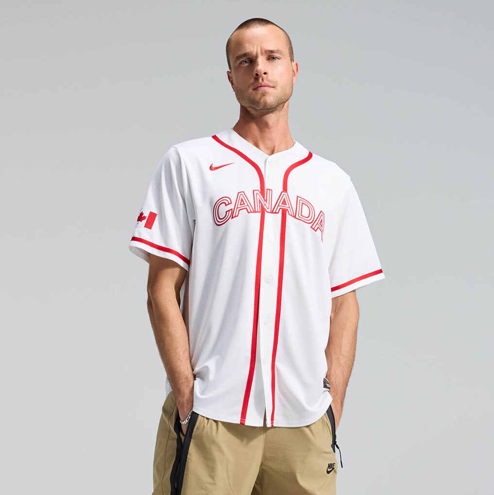Men's Canada Baseball Nike White 2026 World Baseball Classic Home Stadium Jersey - ujerseystore