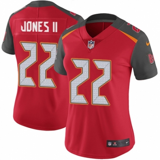Women's Nike Tampa Bay Buccaneers #22 Ronald Jones II Red Team Color Vapor Untouchable Elite Player NFL Jersey - Ujersey