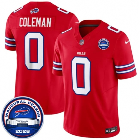 Men's Buffalo Bills #0 Keon Coleman Red F.U.S.E. 2026 Inaugural Season at Highmark Stadium Football Stitched Jersey - Ujersey
