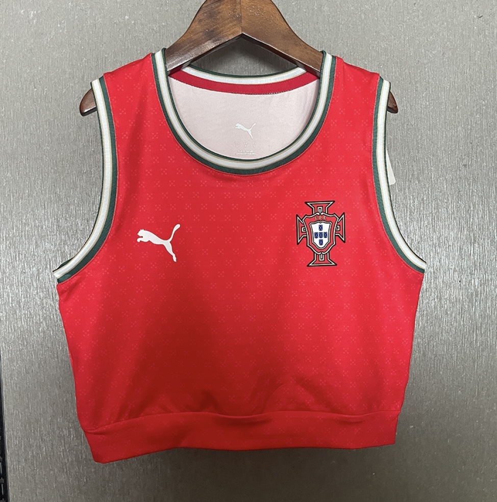 Portugal Soccer Jersey Home Women's Vest 2025 - U-jersey