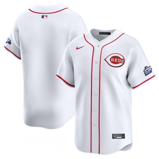 Men's Cincinnati Reds Blank White 2025 Speedway Classic Home Limited Stitched Baseball Jersey - Ujersey