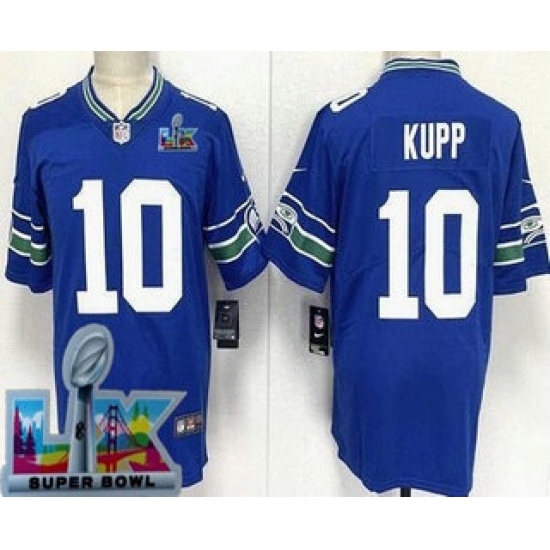 Youth Seattle Seahawks #10 Cooper Kupp Limited Blue Super Bowl LX Vapor Jersey - Ujersey