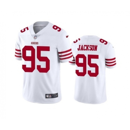 Men's San Francisco 49ers #95 Drake Jackson 2022 White Vapor Untouchable Stitched Football Jersey - Ujersey