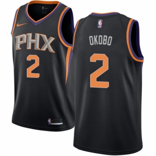 Women's Nike Phoenix Suns #2 Elie Okobo Authentic Black NBA Jersey Statement Edition - Ujersey