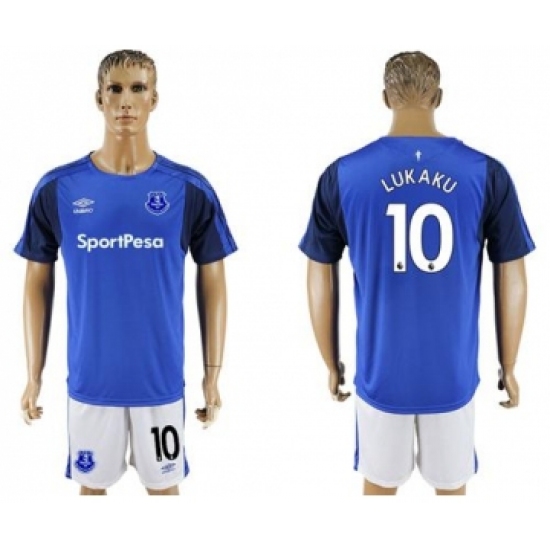 Everton #10 Lukaku Home Soccer Club Jersey