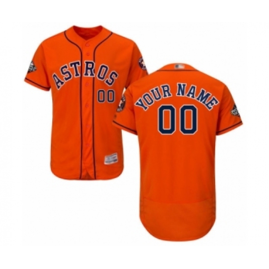 Men's Houston Astros Customized Orange Alternate Flex Base Authentic Collection 2019 World Series Bound Baseball Jersey - Ujersey
