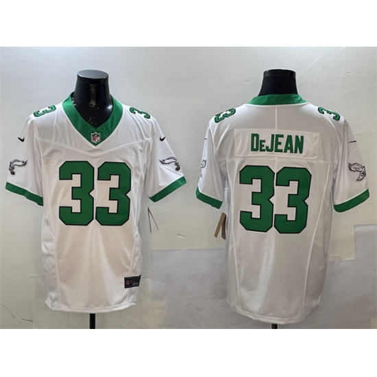 Men's Philadelphia Eagles #33 Cooper DeJean White F.U.S.E Vapor Untouchable Limited Stitched Football Jersey - Ujersey