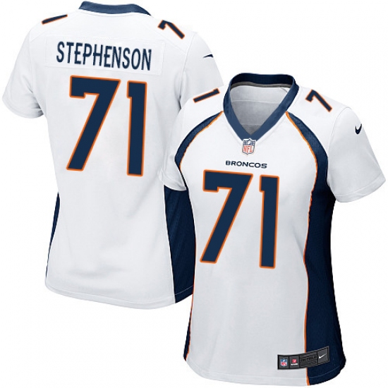 Women's Nike Denver Broncos #71 Donald Stephenson Game White NFL Jersey - Ujersey