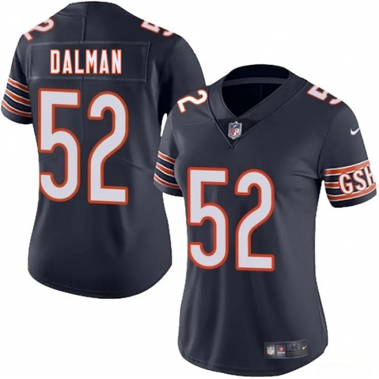 Women's Chicago Bears #52 Drew Dalman Navy 2025 Vapor Stitched Jersey(Run Small) - Ujersey