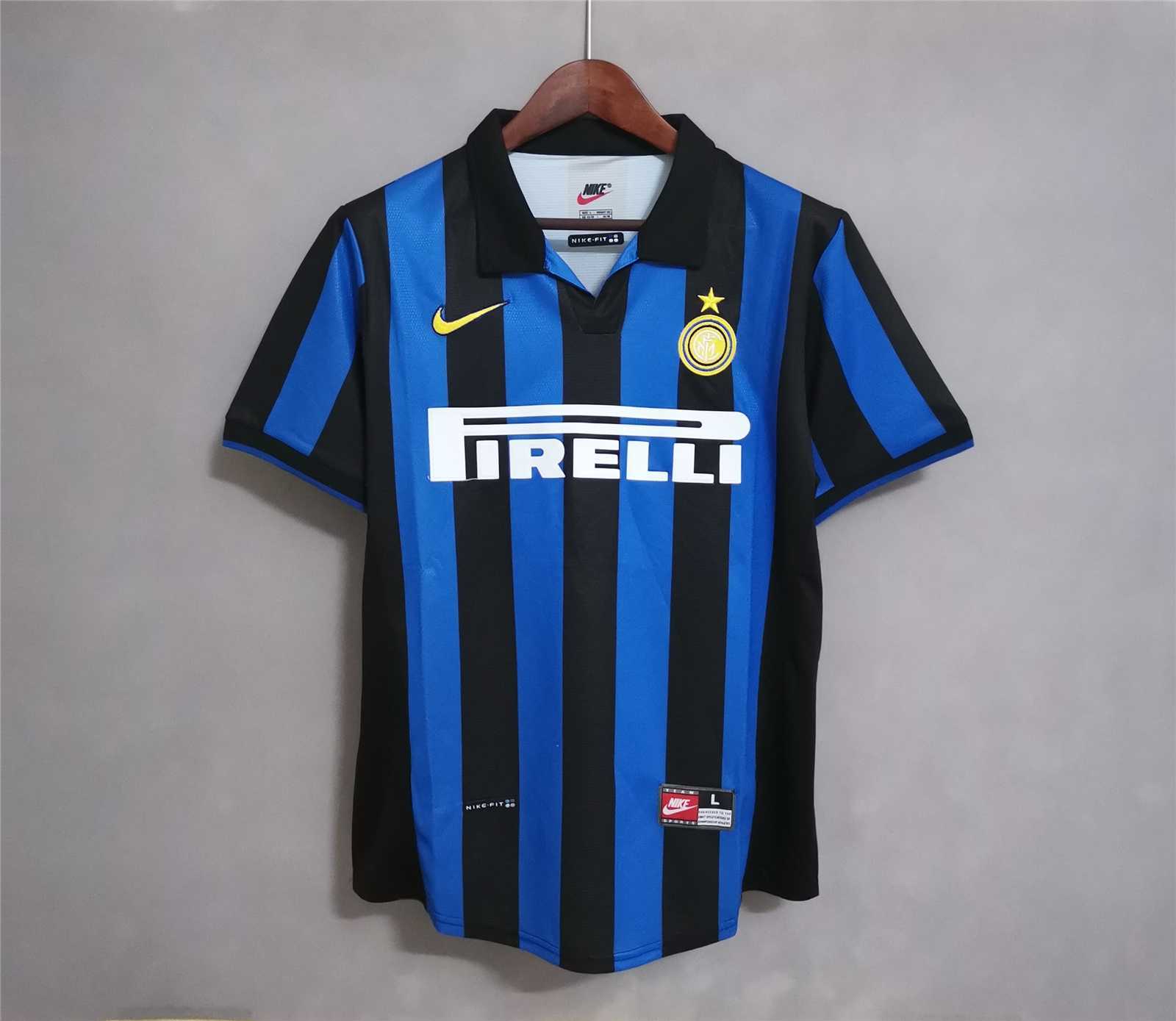 Inter Milan Jersey Custom Home Soccer Jersey 1998/99 - ujerseystore