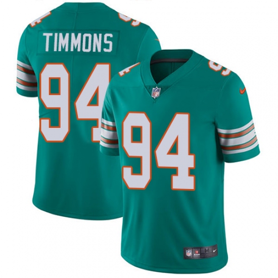 Youth Nike Miami Dolphins #94 Lawrence Timmons Elite Aqua Green Alternate NFL Jersey - Ujersey