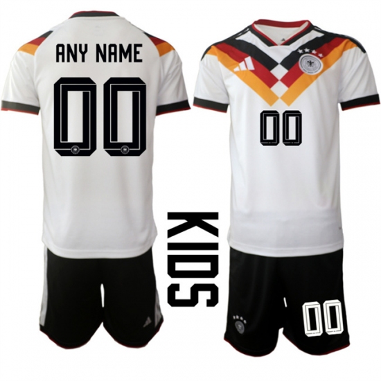 Youth Germany Custom White 2025 26 Home Soccer Jersey Suit - Ujersey