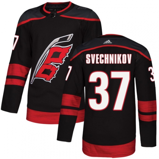 Men's Adidas Carolina Hurricanes #37 Andrei Svechnikov Premier Black Alternate NHL Jersey - Ujersey