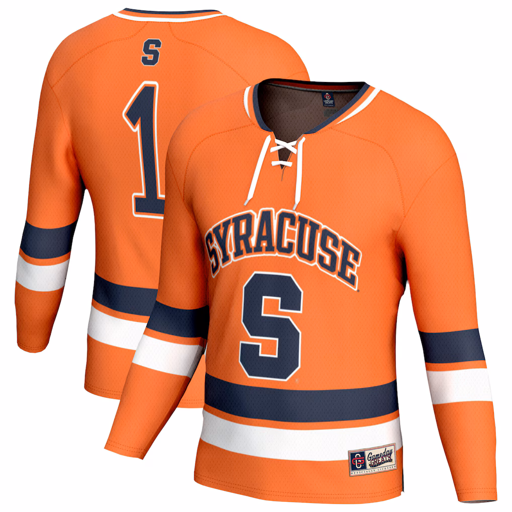 Unisex GameDay Greats Orange Syracuse Orange Lightweight Hockey Fashion Jersey - Ujersey Shop