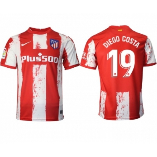 Men 2021-2022 Club Atletico Madrid home aaa version red 19 Nike Soccer Jersey