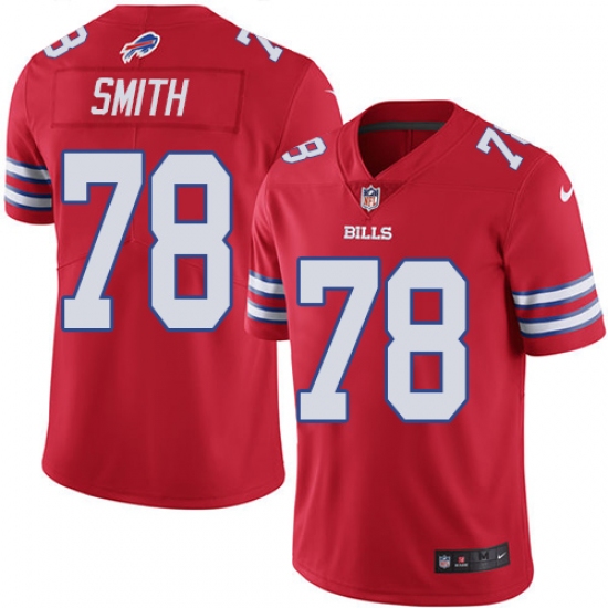 Youth Nike Buffalo Bills #78 Bruce Smith Limited Red Rush Vapor Untouchable NFL Jersey - Ujersey
