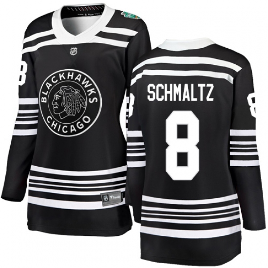 Women's Chicago Blackhawks #8 Nick Schmaltz Black 2019 Winter Classic Fanatics Branded Breakaway NHL Jersey