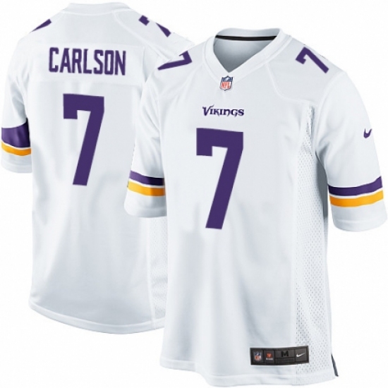 Men's Nike Minnesota Vikings #7 Daniel Carlson Game White NFL Jersey - Ujersey