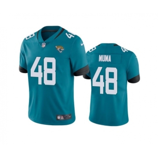 Men's Jacksonville Jaguars #48 Chad Muma Teal Vapor Untouchable Limited Stitched Jersey - Ujersey