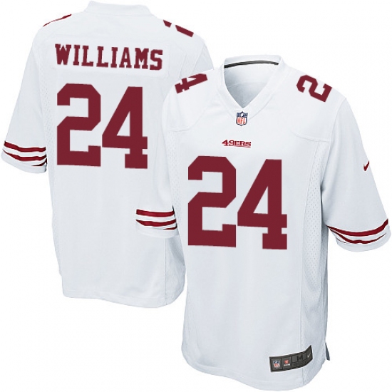 Men's Nike San Francisco 49ers #24 K'Waun Williams Game White NFL Jersey - Ujersey