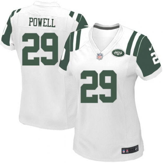 Women's Nike New York Jets #29 Bilal Powell Game White NFL Jersey - Ujersey