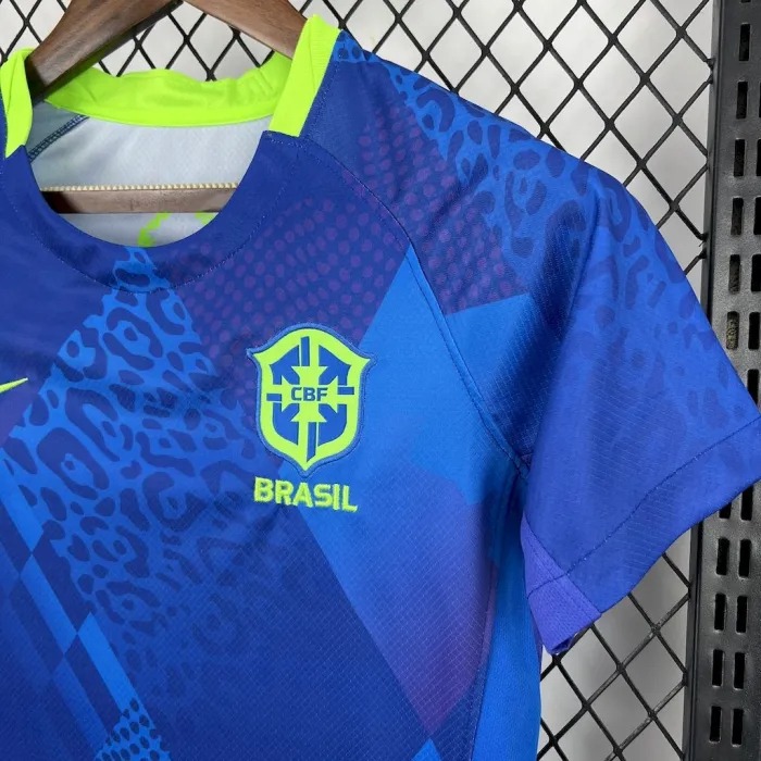 Brazil Soccer Jersey Away Women's Custom Shirt 2025 - ujerseystore