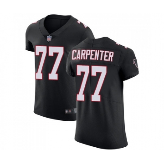 Men's Atlanta Falcons #77 James Carpenter Black Alternate Vapor Untouchable Elite Player Football Jersey - Ujersey