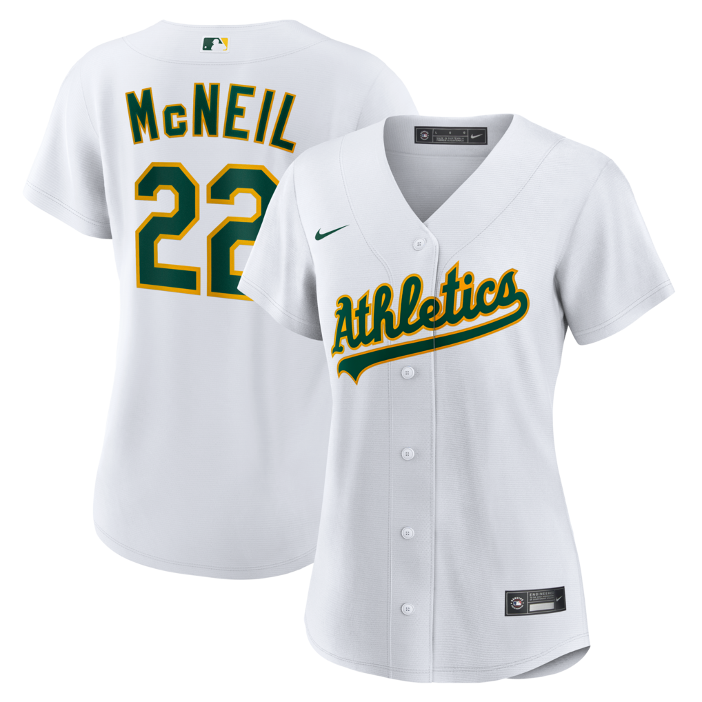 Women's Athletics Jeff McNeil Nike White Home Replica Jersey - ujerseystore