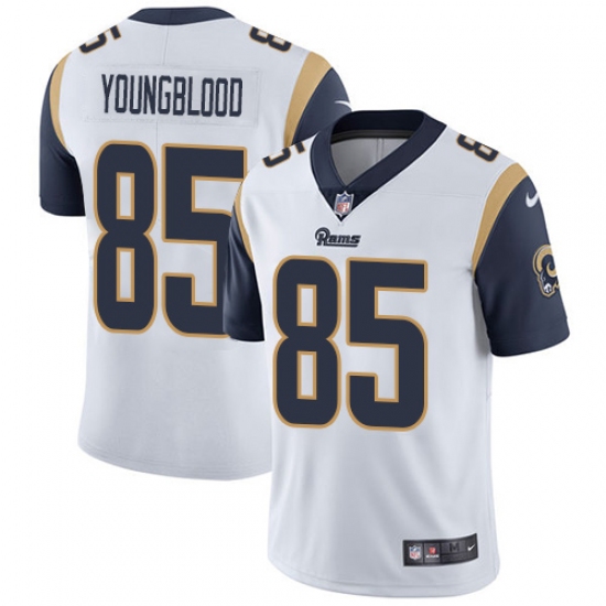 Youth Nike Los Angeles Rams #85 Jack Youngblood White Vapor Untouchable Limited Player NFL Jersey - Ujersey