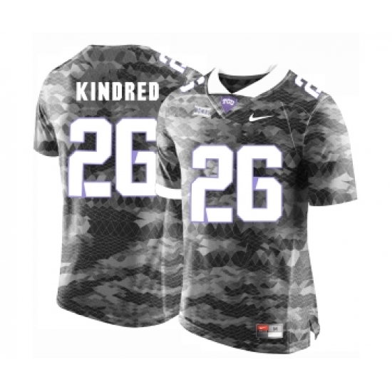 TCU Horned Frogs 26 Derrick Kindred Gray College Football Limited Jersey - Ujersey