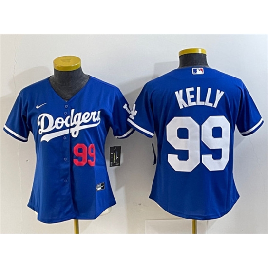 Youth Los Angeles Dodgers #99 Joe Kelly Blue With Stitched Baseball Jersey - Ujersey