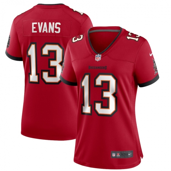 Women's Tampa Bay Buccaneers #13 Mike Evans Nike Red Game Player Jersey - Ujersey