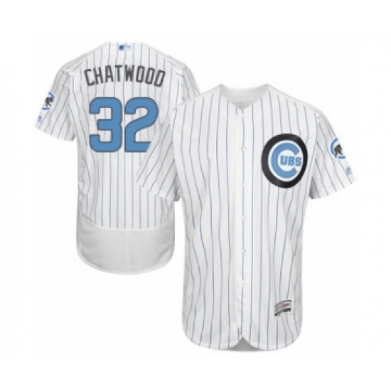 Men's Chicago Cubs #32 Tyler Chatwood Authentic White 2016 Father's Day Fashion Flex Base Baseball Player Jersey - Ujersey