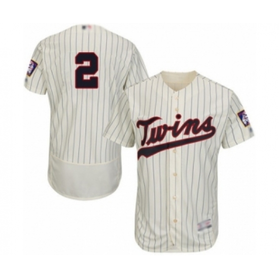 Men's Minnesota Twins #2 Luis Arraez Authentic Cream Alternate Flex Base Authentic Collection Baseball Player Jersey - Ujersey
