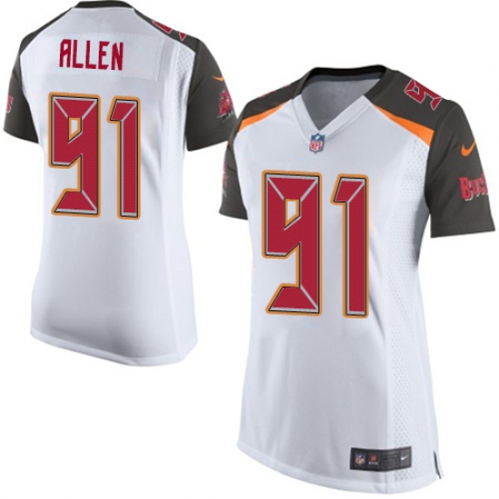 Women Nike Tampa Bay Buccaneers #91 Beau Allen Game White NFL Jersey - Ujersey