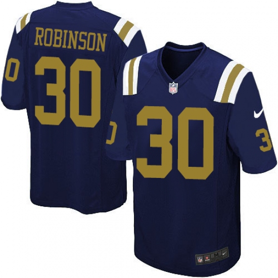 Men's Nike New York Jets #30 Rashard Robinson Game Navy Blue Alternate NFL Jersey - Ujersey