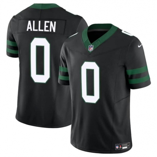 Men's New York Jets #0 Braelon Allen Black 2023 F.U.S.E Vapor Untouchable Limited Stitched Jersey - Ujersey